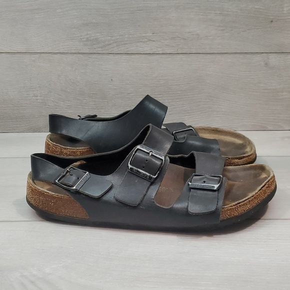 Birkenstock Mens Milano Ankle Leather Strap Sandals flats shoes sz 44/11 main image 9